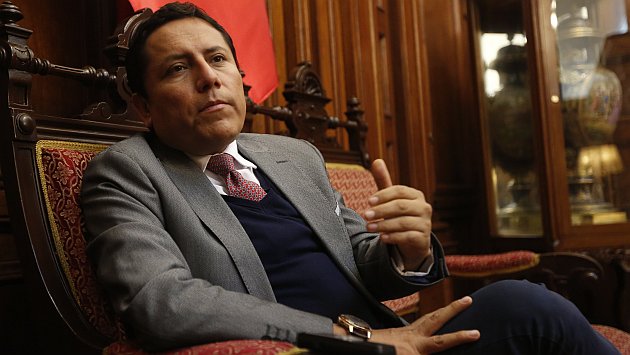 Elías Rodríguez responsabilizó de todo a su asesor Ricardo Aquino Pajares. (Anthony Niño de Guzmán/Perú21)