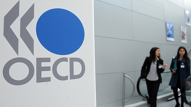 OCDE reduce proyección de crecimiento mundial a 2.9%, una cifra más baja desde la crisis financiera de 2008. (Bloomberg)