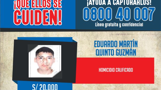 Policía capturó a sujeto vinculado con Gerald Oropeza y Wilbur Castillo. (Mininter)