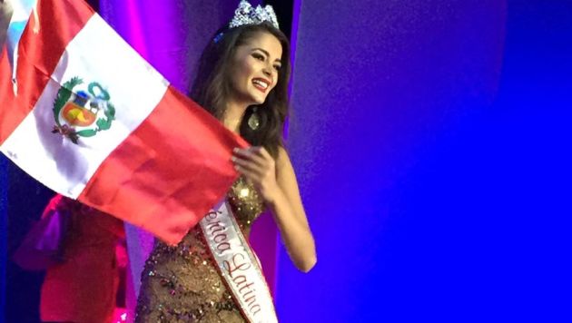 Laura Spoya ganó una nueva corona para el Peú. (Organización Miss Perú)
