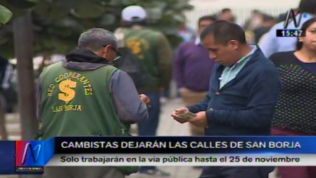 Cambistas de San Borja serán retirados de las calles a partir del 25 ... - Diario Perú21