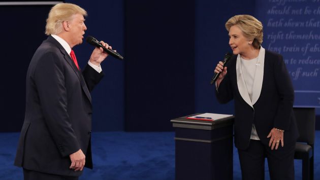 Los momentos que marcaron el segundo debate entre Donald Trump y Hillary Clinton en Estados Unidos. (EFE)