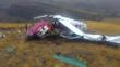 Cajamarca: Tres muertos tras caída de avioneta en el distrito de Llapa