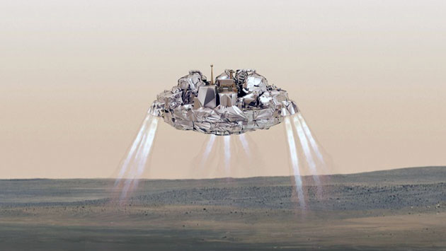 Schiaparelli realiza su descenso sobre la superfie de Marte. (Referencial / ESA)