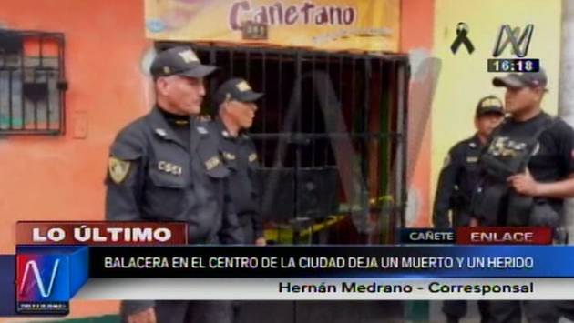 Sicarios asesinaron a balazos a dos personas en un restaurante de Cañete [Video]
