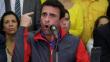 Henrique Capriles: “Se dio un golpe en Venezuela”