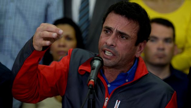 Venezuela: Capriles dice que no se ha iniciado diálogo y reitera llamado a marcha. (AFP)