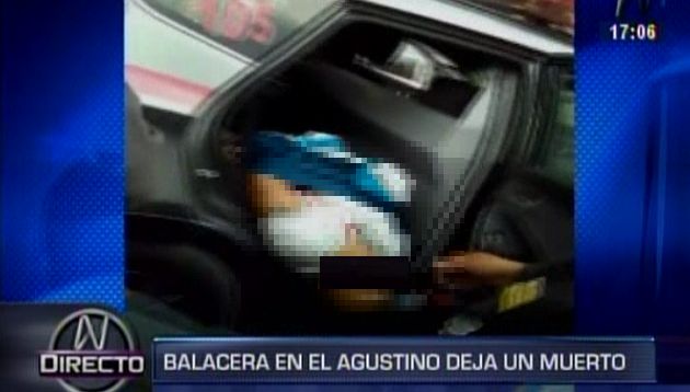 Un muerto y un herido dejó una balacera que se registró en El Agustino. (Canal N)