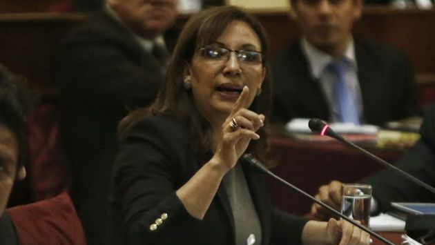 Julia Príncipe se presentó ante la Comisión de Fiscalización del Congreso. (Renzo Salazar)