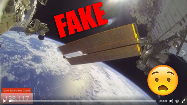 Esas transmisiones en vivo desde el Espacio que viste en Facebook son falsas: aquí la explicación.