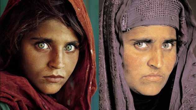 Pakistán: La "niña afgana" de la icónica portada de National Geographic fue arrestada. (AP)