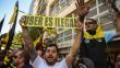 Argentina: Miles de taxistas salieron a las calles para protestar contra Uber