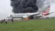 Estados Unidos: Avión se incendió minutos antes de despegar en el aeropuerto de Chicago [Video]