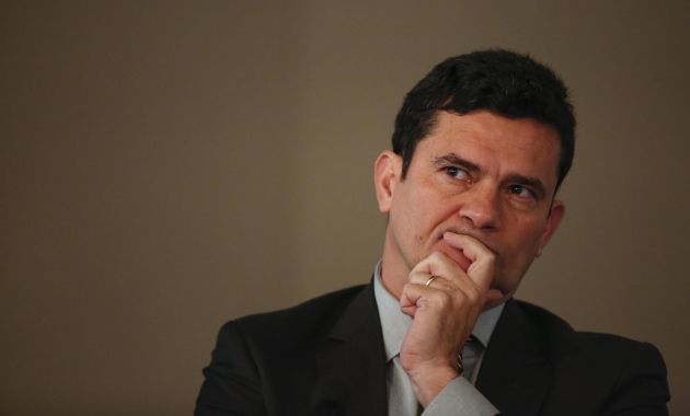 Sergio Moro, juez a cargo del caso Petrobras, es mostrado en una grabación citando frases de la lucha contra la corrupcíon (Efe)