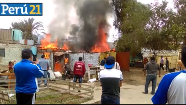 Pareja de ancianos se salvó de morir tras incendio en su vivienda en Surco provocado por cocina a leña. (Municipalidad de Surco/Perú21)