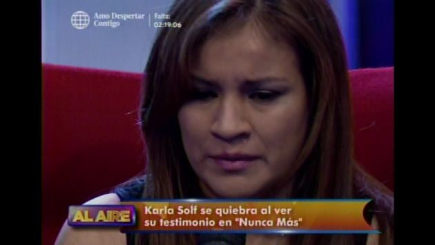 Karla Solf reconoció que Ronny García sí la agredió (Captura de video)
