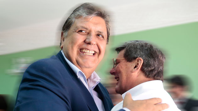 Rafael Rey y Alan García en el 2015. (Perú21)