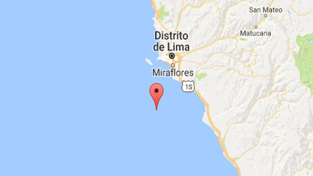 Sismo de 4.1 grados se registró en Lima. (Google Maps)