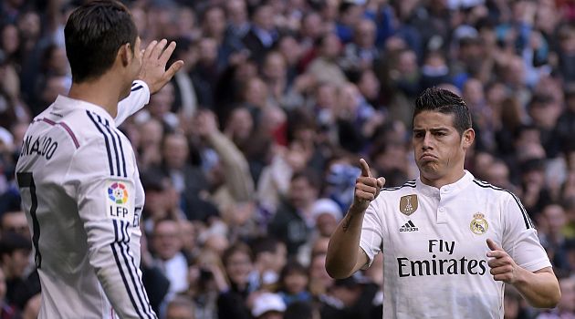 James Rodríguez, delantero del Real Madrid. (AFP)