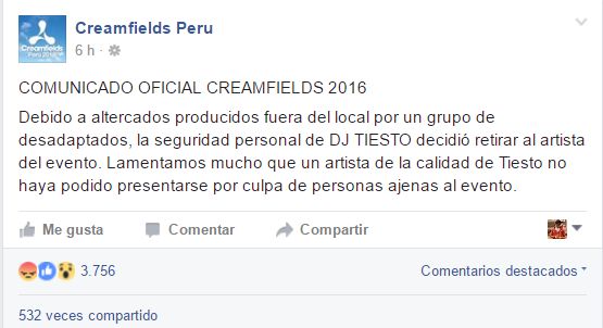 Creamfields Peru