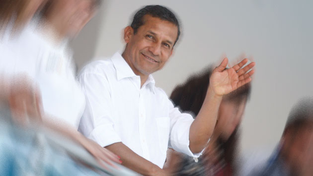 Ollanta Humala celebró actividad proselitista. (Anthony Niño de Guzmán)