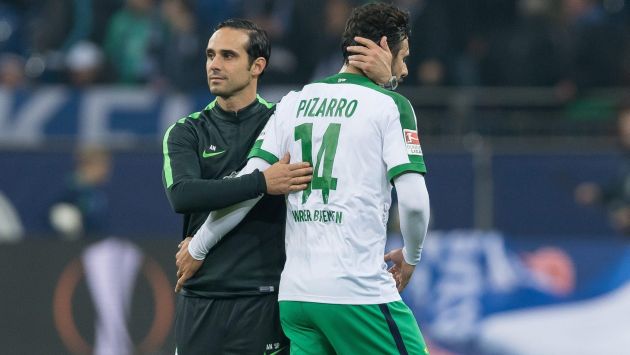 Claudio Pizarro debutó en la nueva temporada de la Bundesliga en la derrota del Werder Bremen. (EFE)