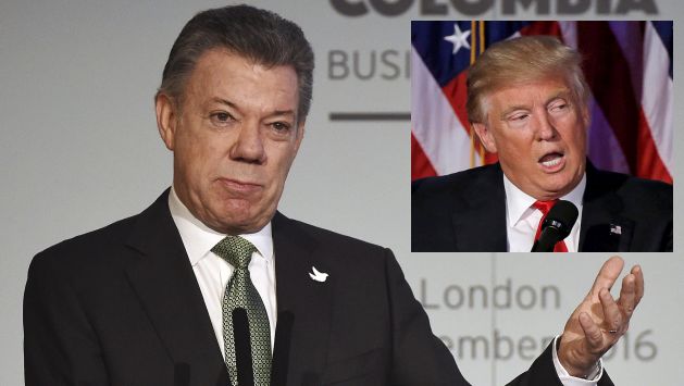 Santos habló este viernes por teléfono con el mandatario electo de Estados Unidos, Donald Trump. (EFE)