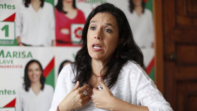 Marisa Glave dijo que hay un proceso de renuncia de militantes dentro de Tierra y Libertad. (Roberto Cáceres/Perú21)