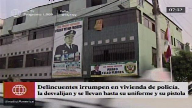 Delincuentes desvalijaron vivienda de policía en San Martín de Porres. (América Noticias)