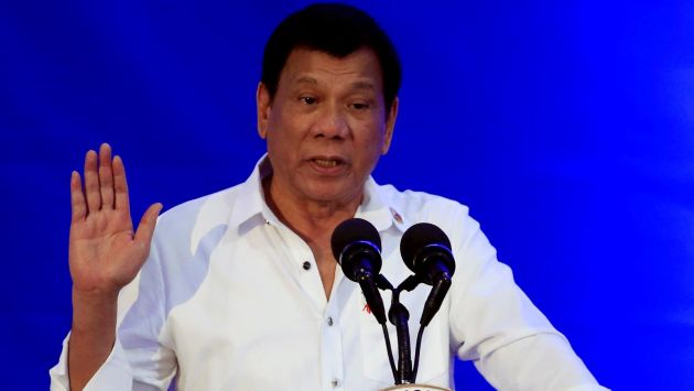Presidente de Filipinas, Rodrigo Duterte está viajando al Perú para Cumbre APEC. (Reuters)
