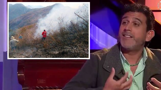 Manolo del Castillo hace dramático pedido al Ejecutivo para que atienda incendios forestales. (USI)