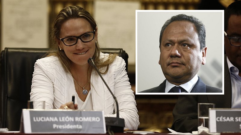 Luciana León habló con ironía sobre la salida de Mariano Gonzáles del Ministerio de Defensa. (Perú21)