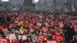 Corea del Sur: Miles de ciudadanos salieron a las calles pidiendo la salida de la presidenta Park Geun-hye
