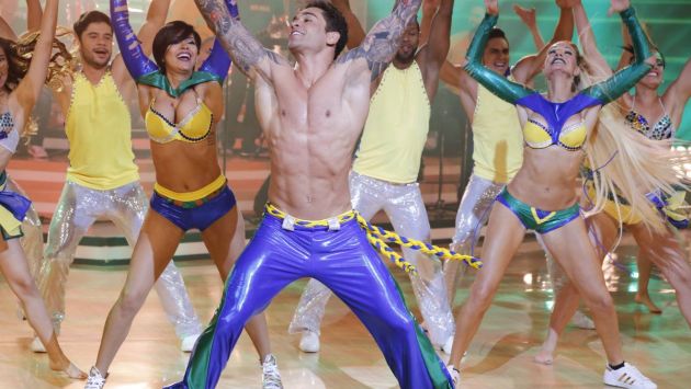 Thiago Cunha y Thati Lira deslumbraron bailando axe en ‘Reyes del show’. (Reyes del show)