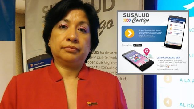 La superintendenta Nacional de Salud,  Elena Zelaya Arteaga anunció el lanzamiento de el nuevo aplicativo 'SUSALUD CONTIGO'.