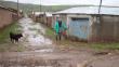 Viviendas se inundan por intensas lluvias en Pasco