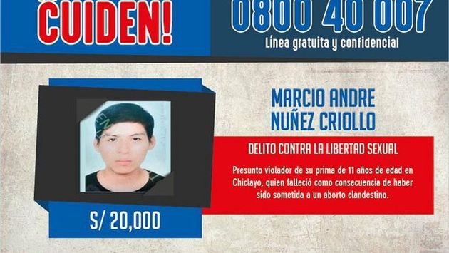 Capturan a presunto violador de menor de 11 años en Chiclayo. 