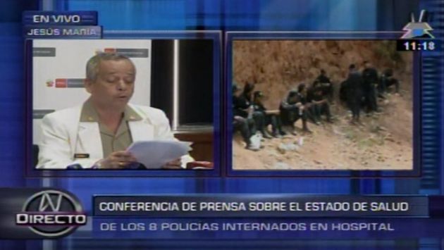 Estado de salud de 3 de los 8 policías trasladados a Lima tras accidente en Apurímac es grave. (Captura de video)