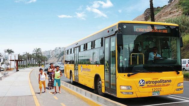 Protransporte pondrá en funcionamiento buses del Metropolitano hacia playas de Barranco y Chorrillos. (Difusión)