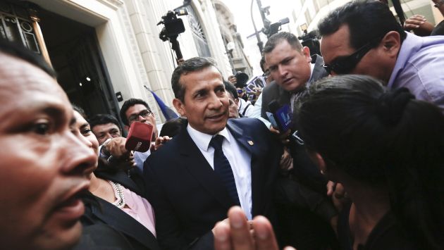 Aguarda decisión.  Ollanta Humala fue uno de los interrogados en el Congreso y podría pasar a investigado. (Piko Tamashiro)