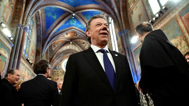 Juan Manuel Santos es el Nóbel de la Paz de este 2016. (AFP)