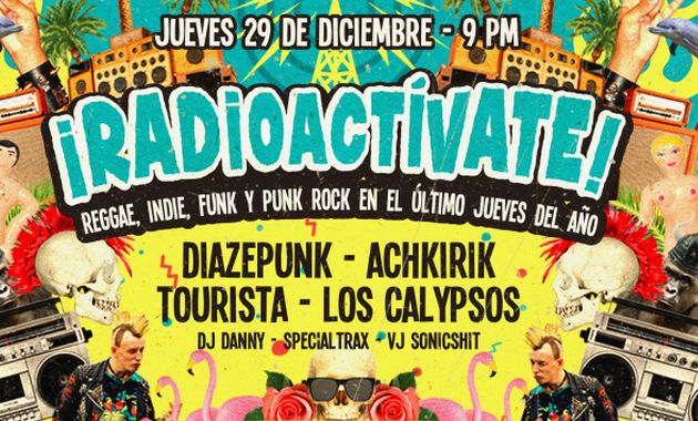 'Radioactívate' reúne lo mejor del reggae, funk, rock y más (Facebook).