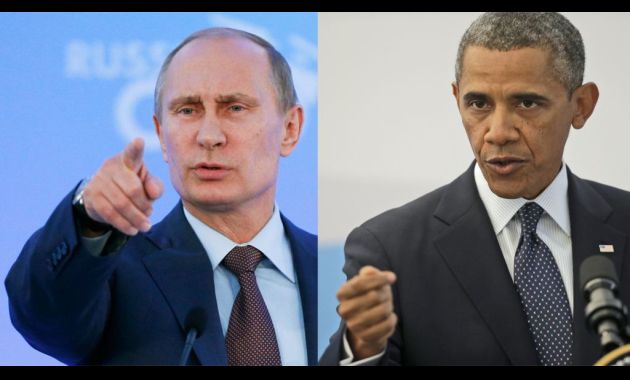 Vladimir Putin, presidente de Rusia y Barack Obama, mandatario de EE.UU. (cdn.timesofisrael.com).