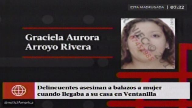 Madre de familia fue asesinada delante de su hija de dos balazos en la cabeza en Ventanilla. (Captura de video)