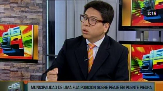 "Este contrato tiene cláusulas bien perjudiciales para la Municipalidad de Lima", dijo Villafuerte, gerente de la Municipalidad de Lima. (Captura de TV)