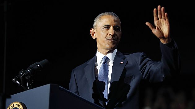 Barack Obama y su último discurso como presidente de los Estados Unidos. (AP)