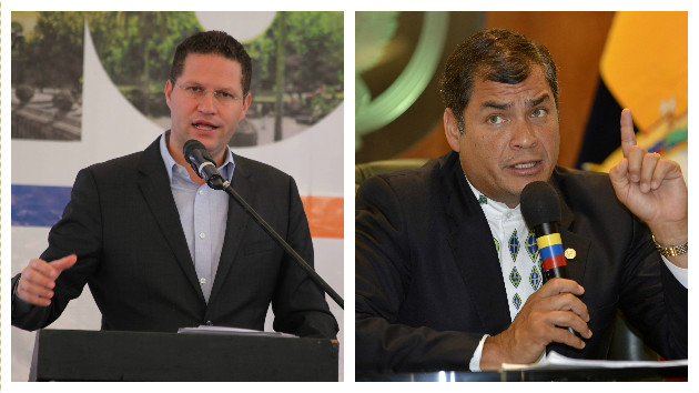 Mauricio Rodas, alcalde de Quito y Rafael Correa, presidente de Ecuador (El financiero).