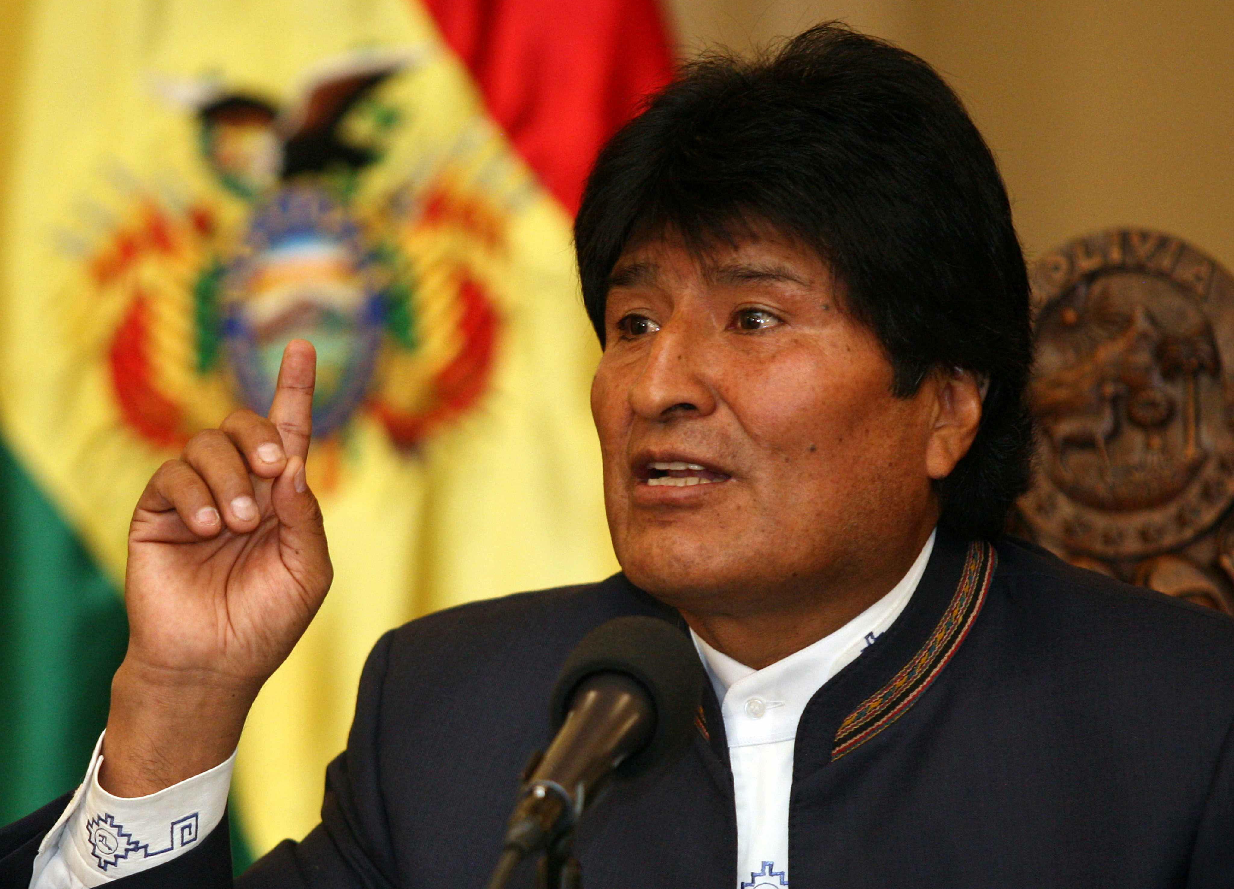Evo Morales, presidente de Bolivia (Columbia).