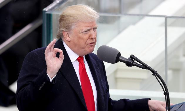 Donald Trump dio su primer discurso como presidente de EE.UU. (AFP). 