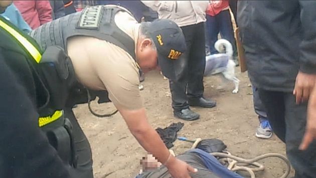 Vecinos mataron a golpes a presunto delincuente en Arequipa. (Miguel Idme)